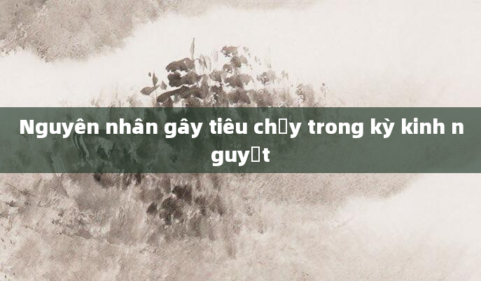 Nguyên nhân gây tiêu chảy trong kỳ kinh nguyệt