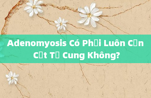 Adenomyosis Có Phải Luôn Cần Cắt Tử Cung Không?