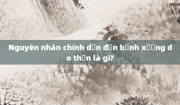 Nguyên nhân chính dẫn đến bệnh xương do thận là gì?