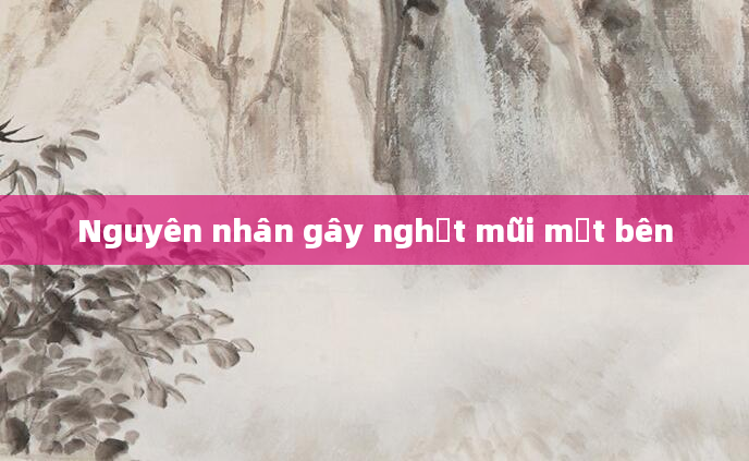 Nguyên nhân gây nghẹt mũi một bên