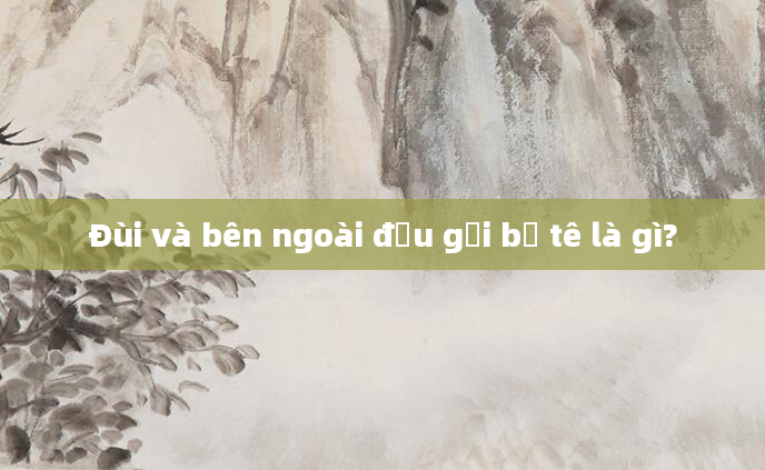 Đùi và bên ngoài đầu gối bị tê là gì?