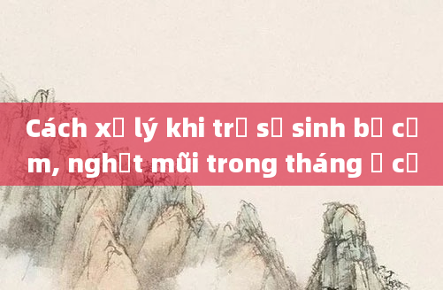 Cách xử lý khi trẻ sơ sinh bị cảm, nghẹt mũi trong tháng ở cữ