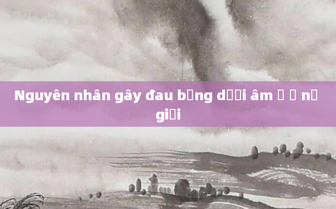 Nguyên nhân gây đau bụng dưới âm ỉ ở nữ giới