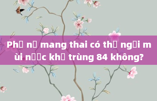 Phụ nữ mang thai có thể ngửi mùi nước khử trùng 84 không?