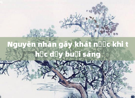 Nguyên nhân gây khát nước khi thức dậy buổi sáng
