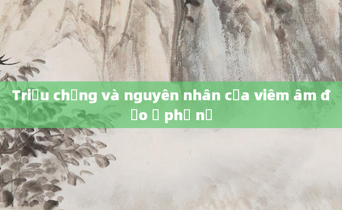 Triệu chứng và nguyên nhân của viêm âm đạo ở phụ nữ