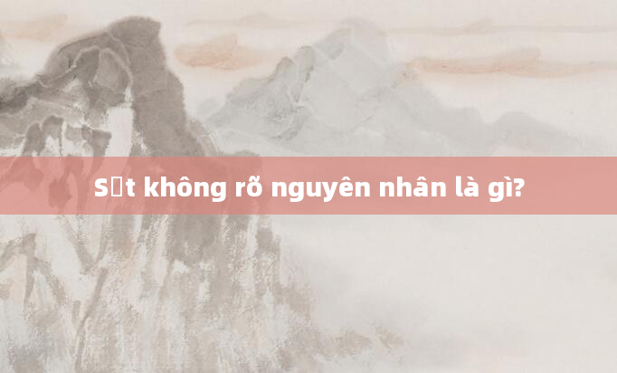 Sốt không rõ nguyên nhân là gì?