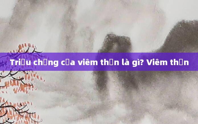 Triệu chứng của viêm thận là gì? Viêm thận