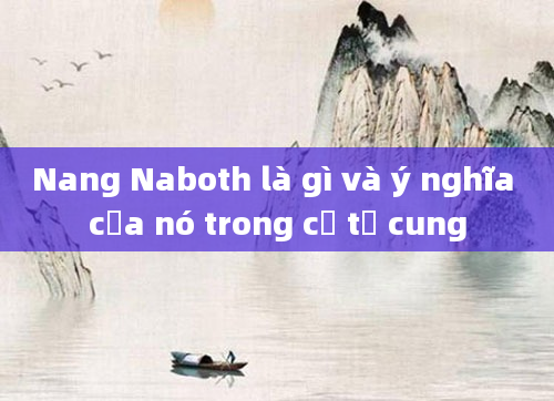 Nang Naboth là gì và ý nghĩa của nó trong cổ tử cung