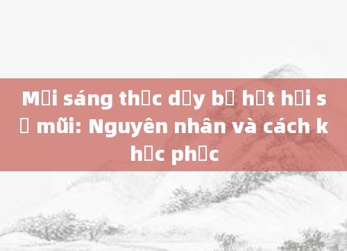 Mỗi sáng thức dậy bị hắt hơi sổ mũi: Nguyên nhân và cách khắc phục