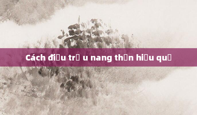 Cách điều trị u nang thận hiệu quả
