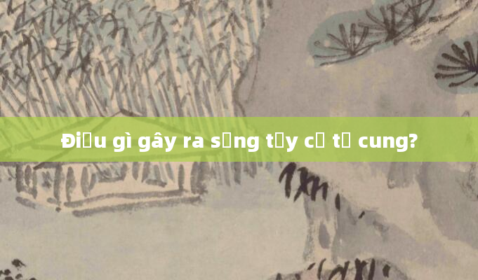 Điều gì gây ra sưng tấy cổ tử cung?