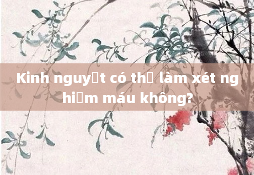 Kinh nguyệt có thể làm xét nghiệm máu không?