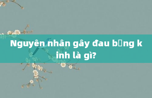 Nguyên nhân gây đau bụng kinh là gì?