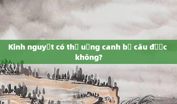 Kinh nguyệt có thể uống canh bồ câu được không?