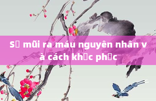 Sổ mũi ra máu nguyên nhân và cách khắc phục