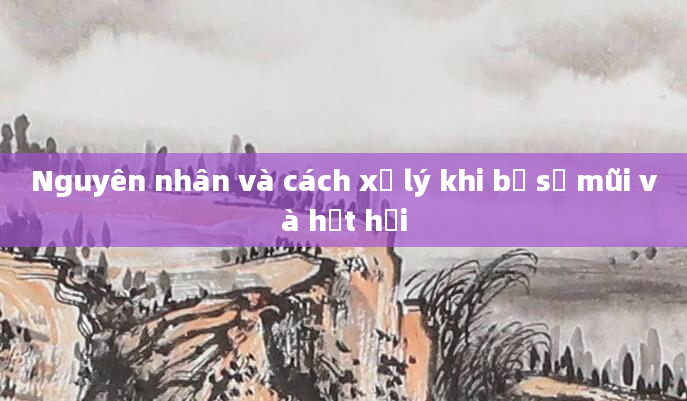 Nguyên nhân và cách xử lý khi bị sổ mũi và hắt hơi