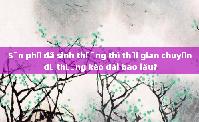 Sản phụ đã sinh thường thì thời gian chuyển dạ thường kéo dài bao lâu?