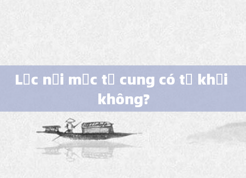Lạc nội mạc tử cung có tự khỏi không?