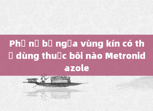 Phụ nữ bị ngứa vùng kín có thể dùng thuốc bôi nào Metronidazole