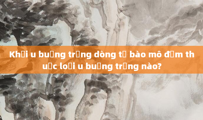 Khối u buồng trứng dòng tế bào mô đệm thuộc loại u buồng trứng nào?