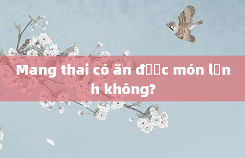 Mang thai có ăn được món lạnh không?