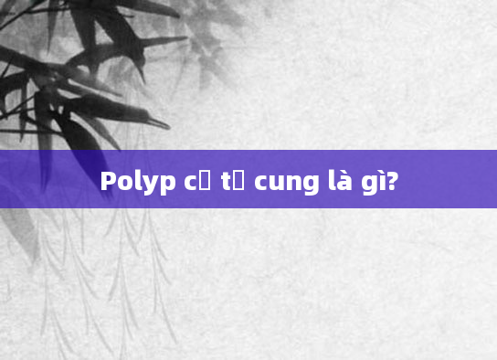 Polyp cổ tử cung là gì?