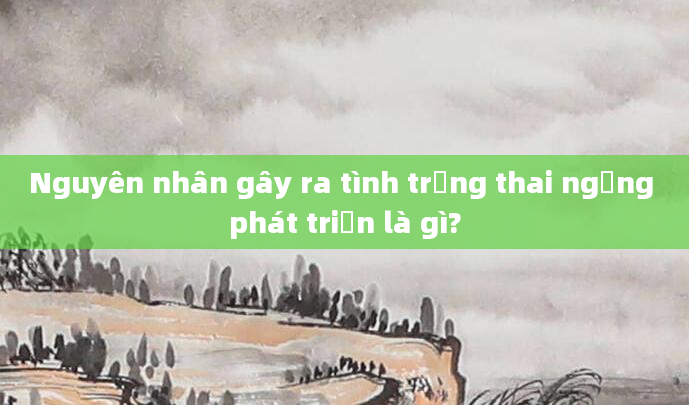 Nguyên nhân gây ra tình trạng thai ngừng phát triển là gì?