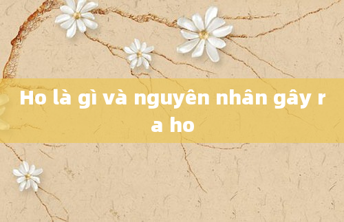 Ho là gì và nguyên nhân gây ra ho