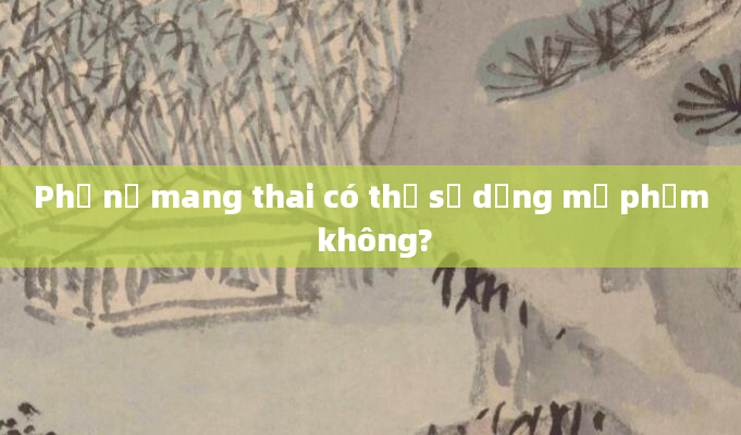 Phụ nữ mang thai có thể sử dụng mỹ phẩm không?