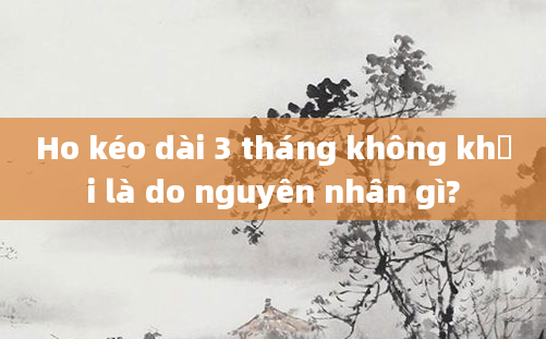 Ho kéo dài 3 tháng không khỏi là do nguyên nhân gì?