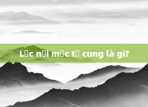 Lạc nội mạc tử cung là gì?