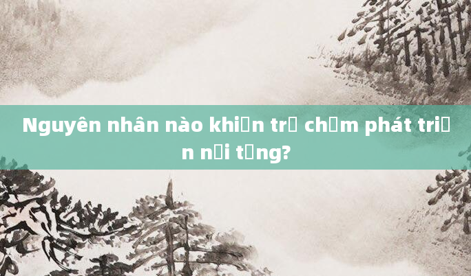 Nguyên nhân nào khiến trẻ chậm phát triển nội tạng?