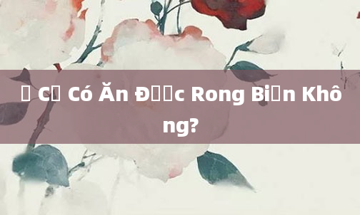 Ở Cử Có Ăn Được Rong Biển Không?