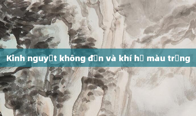 Kinh nguyệt không đến và khí hư màu trắng