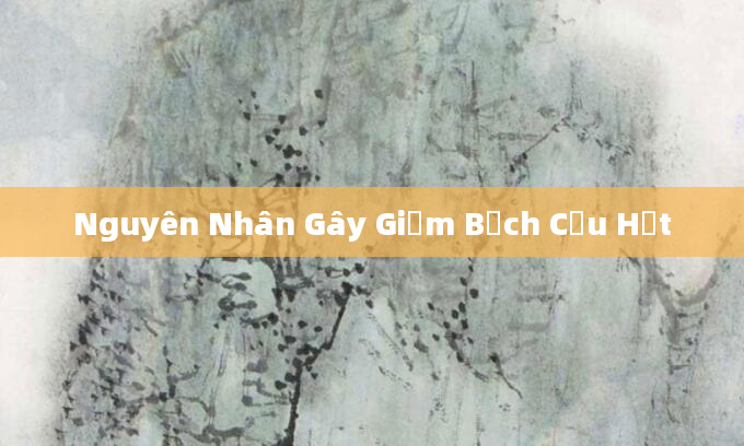 Nguyên Nhân Gây Giảm Bạch Cầu Hạt