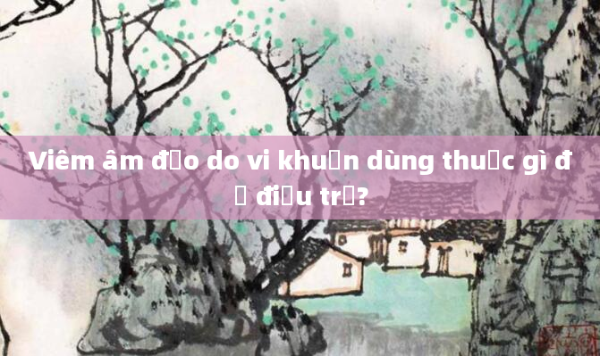 Viêm âm đạo do vi khuẩn dùng thuốc gì để điều trị?