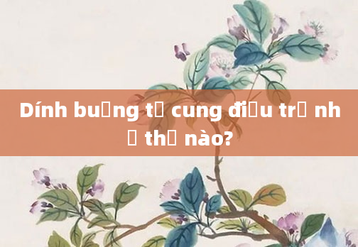 Dính buồng tử cung điều trị như thế nào?
