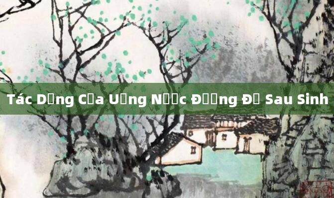 Tác Dụng Của Uống Nước Đường Đỏ Sau Sinh
