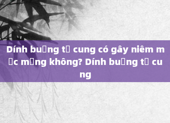 Dính buồng tử cung có gây niêm mạc mỏng không? Dính buồng tử cung